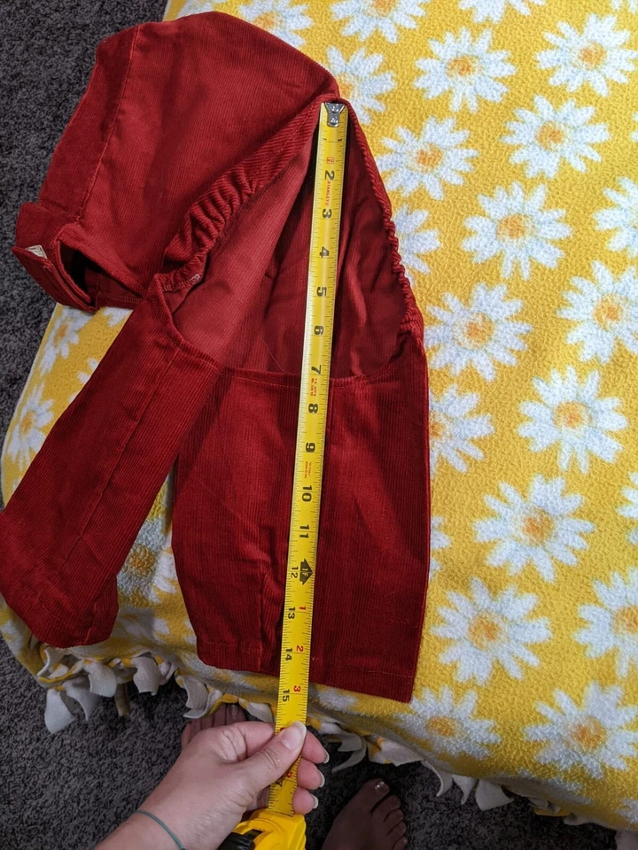 Pantalones/Ropa Perro Vintage Años 70 Rojo Debonaire of California Pana Foto 3 de 4