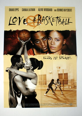 LOVE AND BASKETBALL VIDEO-POSTER A1 German 1-Sheet ´01 Glendon CHATMAN WILLARD