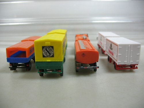 AJ408-1# 4X Kibri Ecc (?) H0 Camion: Mercedes Klett/Patrizier-Bräu+MAN Klett Ecc - Foto 2 di 5