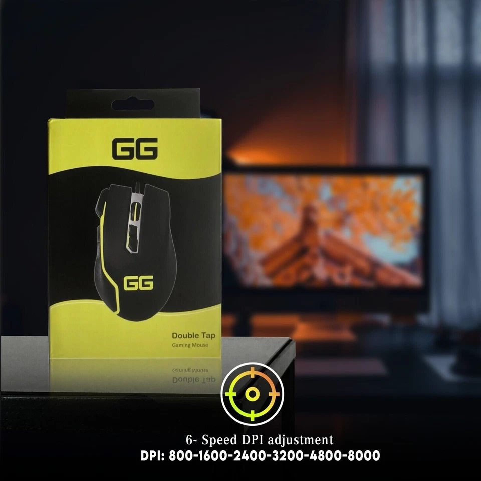 PC Gaming Mouse RGB Double Tap PlayStation Xbox Great Gaming  Best Selling - Image 4 of 4