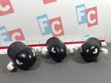 SET OF 3 Bullet Bill Figures Lot Jakks Super Mario 2" World of Nintendo Series