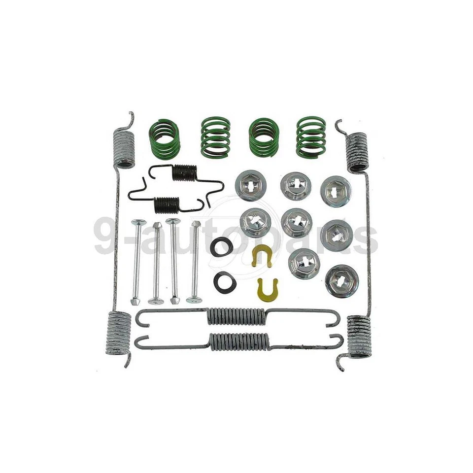 Rear Brake Drums & Shoes & Hardware Kit For 1986-1994 Nissan D21 RWD 2WD - Image 3 of 4