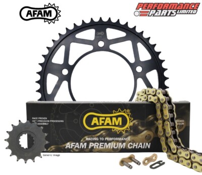 Gas Gas MC250F 21-23 AFAM 520 MR Gold Non O-Ring Chain and SLK Sprocket Kit