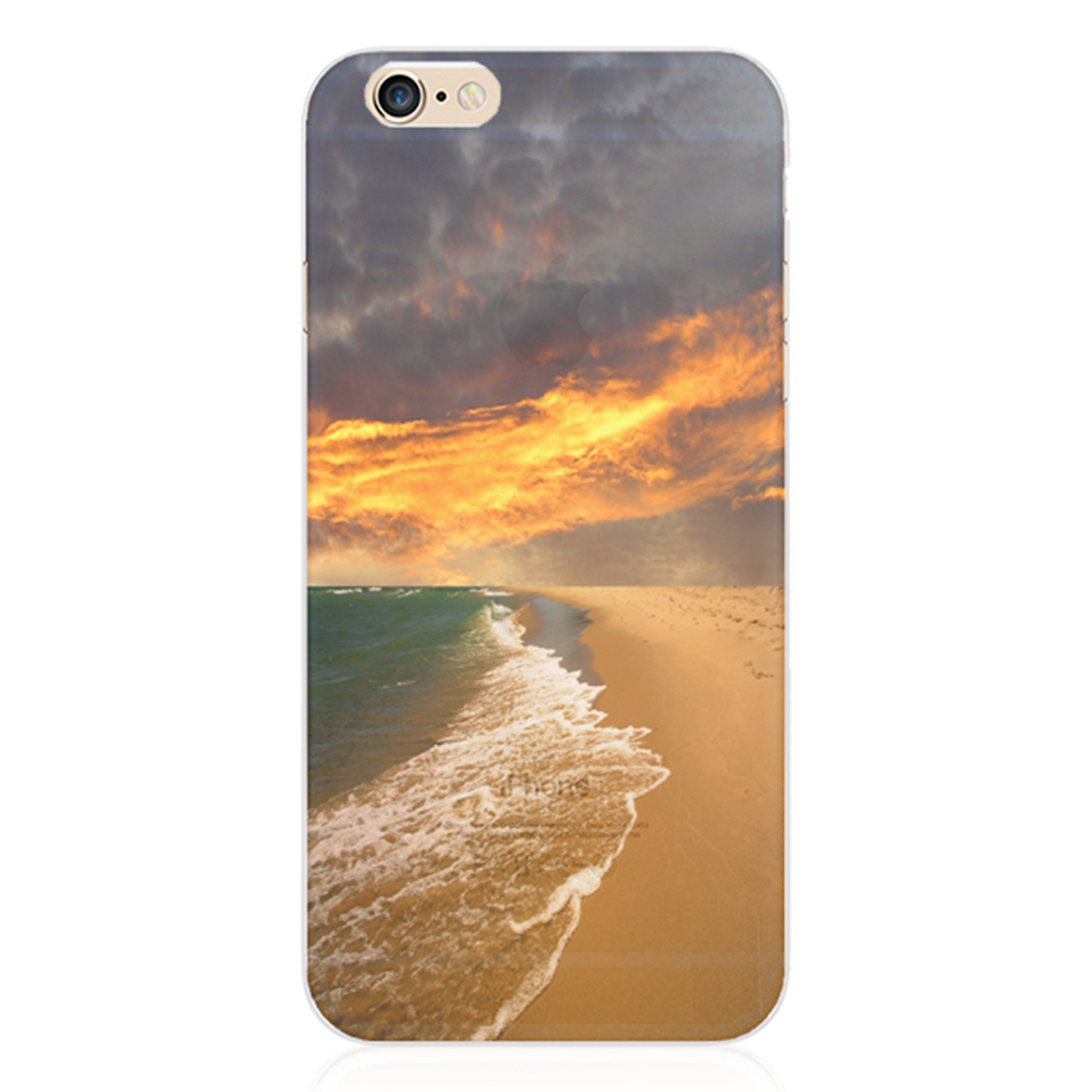 Funda protectora para móvil con garabatos iPhone 6 6s motivo Slim Bumper vacaciones