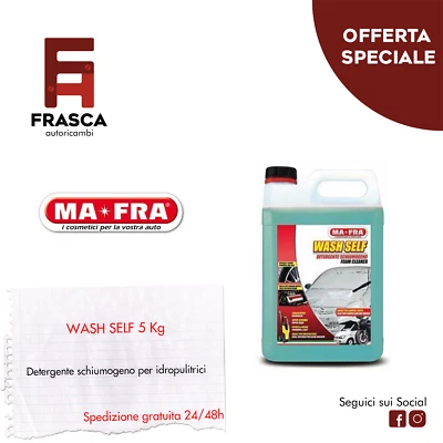 MA-FRA Mafra Detergente Schiumogeno 5 Litri Wash Self Auto Moto Per Idropulitrice
