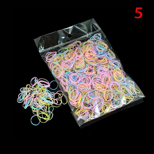 Lot Women Girls Kid Ponytail TPU Elastic Rubber Hair Rope Tie Hair Accessori ^ - Foto 14 di 17