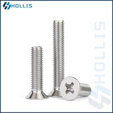 M4 (4MM) PHILLIPS COUNTERSUNK MACHINE SCREWS A2 A4 STAINLESS STEEL CSK BOLTS