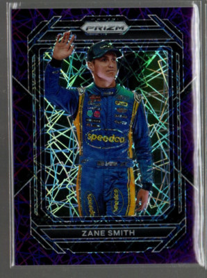 2023 Panini Prizm Prizms Purple Velocity #53 Zane Smith /199
