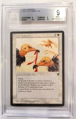MTG Legends 1994 Osai Vultures Graded BGS 9.0 MINT Edge 9.5 Surface 10 