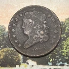 Photo of a 1829-P Half Cent from an eBay listing that sold on Jul 19, 2026