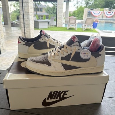 New Air Jordan 1 Low OG AJ1 Travis Scott Sail Reverse Mocha DM7866-162 Size 11