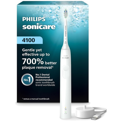 #ad #ad Rechargeable Sonic Toothbrush Pressure Sensor White $65.99