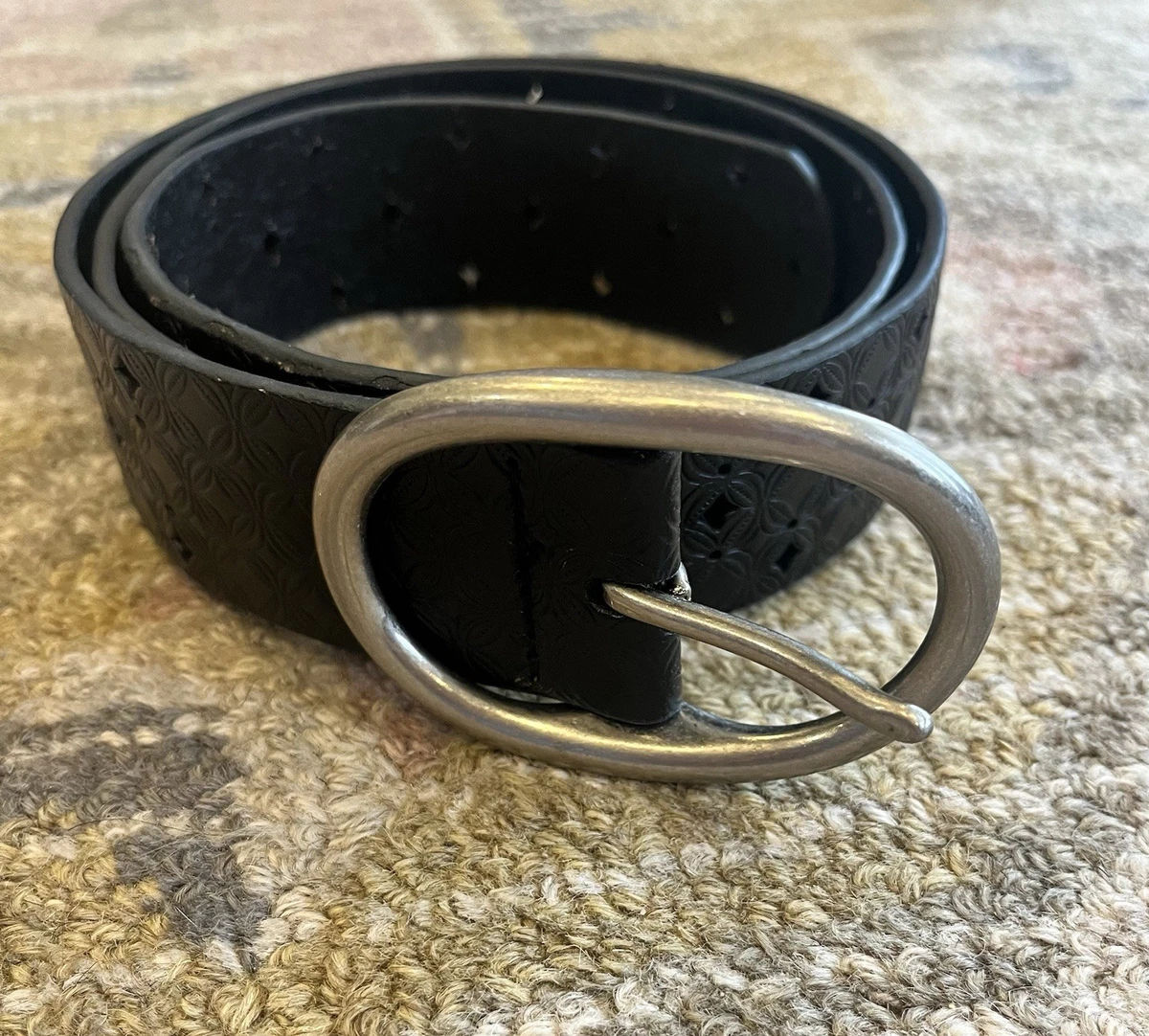 Fossil Leather Silver Belts for Women for sale | eBay