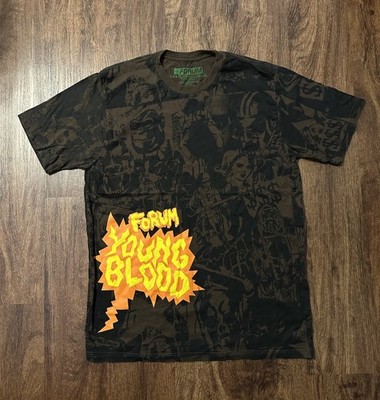 Vintage Forum Young Blood Snowboarding Shirt Size Large Brown Snowboard Y2K