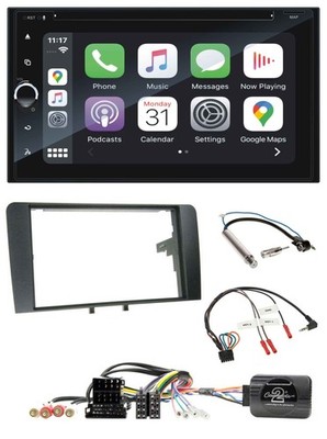 Blaupunkt 2DIN Bluetooth DAB USB DVD Lenkrad Autoradio für Audi A3 Symphony ISO
