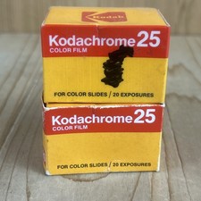 Kodachrome 25 Color Film For Color Slides 20 Exposures KM135-20 2 Packs Exp 77