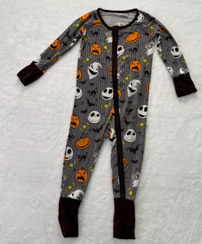 Little Sleepies OG DISNEY NIGHTMARE BEFORE CHRISTMAS Pajamas 6-12 Mo (Free S/H)