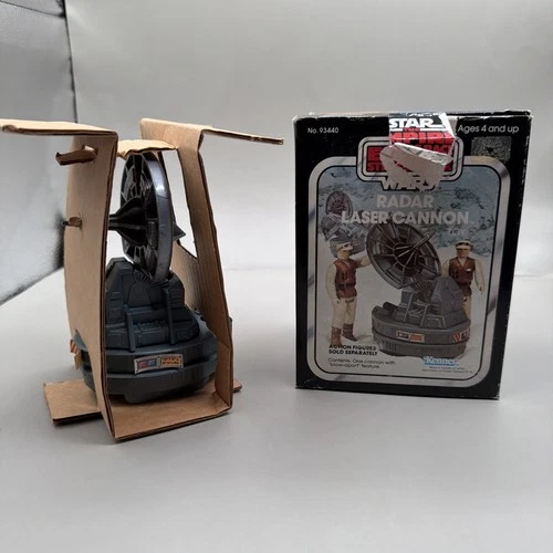 Radar Laser Cannon Mini Rig 1982 Star Wars ESB Kenner Box radar And Cardboard
