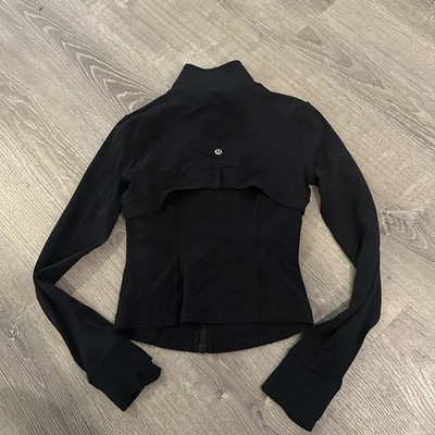 Lululemon Define Women's Black Track Jacket Full Zip Thumbholes