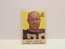 1959 Topps - Bob Gain - Cleveland Browns - #77 RC