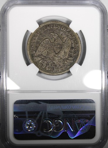 1853-O Seated Half Dollar Arrows and Rays NGC F12 Circulated - Picture 3 of 4