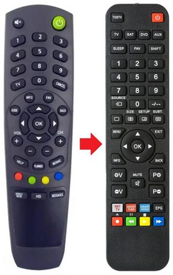Fernbedienung geeignet für KAON NA1410HD | NA1600HD