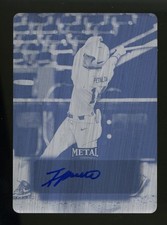 2023 Leaf Perfect Game FABIO PERALTA Black Printing Plate Metal Auto 1/1