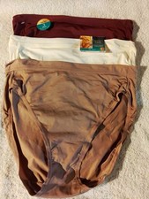 Vanity Fair Size 8 Hicut Panties "Beyond Comfort" nylon Silky Soft 3 Pair