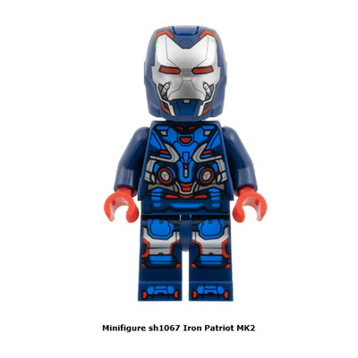 LEGO Super Heroes TIS Minifigur - sh1067 - Iron Patriot MK2 - aus 76322
