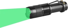 Single Mode Green LED Flashlight, 150 Yard Long Range, High Power, Night Vision,