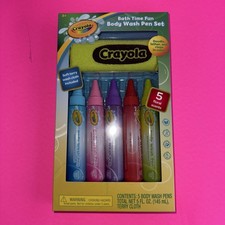 Crayola Bathtub Body Wash W/5 PenS / WASHCLOTH, GREAT FOR AN EASTER BASKET