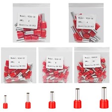 120 PCS Wire Ferrule Kit Copper Crimp Connectors Insulated Pin Cord End Term