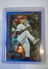 2025 Topps Chrome Update Series - Doug Nikhazy #USC119 Blue Refractor /150 (RC)