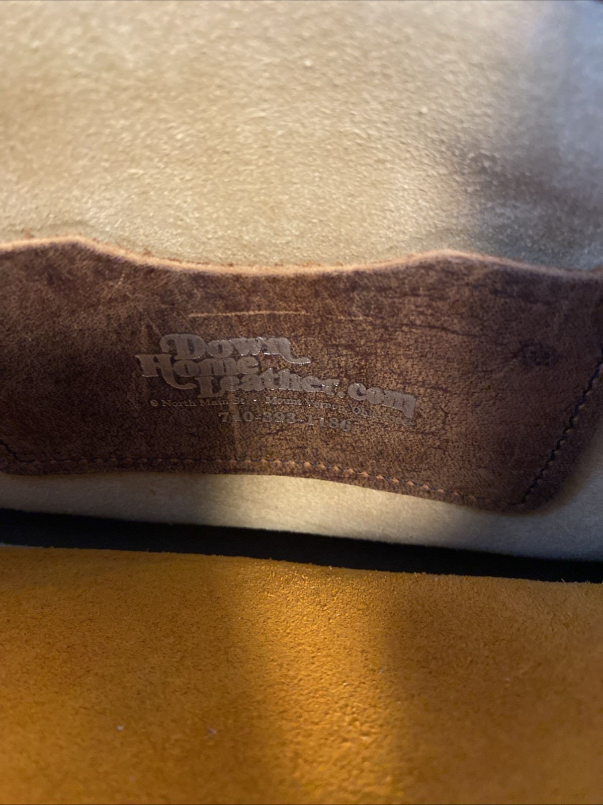 Down Home Leather Python Snakeskin Print Crossbod… - image 7