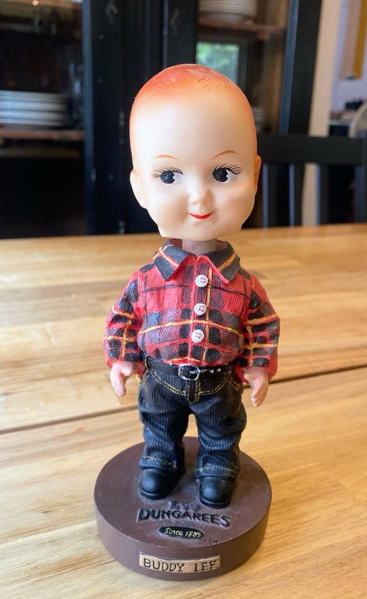Lee Jeans Dungarees Buddy Lee Bobblehead Figurine circa 1990s