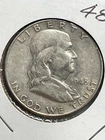 1948D Franklin Half Dollar 90% Silver Circlated VF #54.