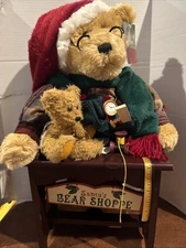 NWT Dan Dee Collector's Choice 28” Huge Christmas Bear & Santa’s Bear Shoppe