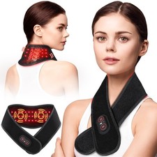 Red Light Therapy for Neck and Shoulders Wrap, Cordless Infrared Heating Pad ...