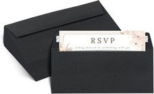 10 Black Envelopes Self Seal 50/pack Colored Letter Size 4 1/8 x 9 1/2 inch