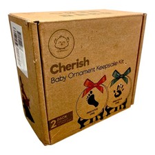 KeaBabies Cherish Banby Hand/Foot Print Keepsake Holiday Ornament Kit Sealed