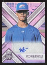 2018 PANINI ELITE EXTRA EDITION JAYSON JIMENEZ 187 AUTOGRAPH DOMINICAN PROSPECT
