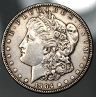 1904 Morgan Silver Dollar - AU !!