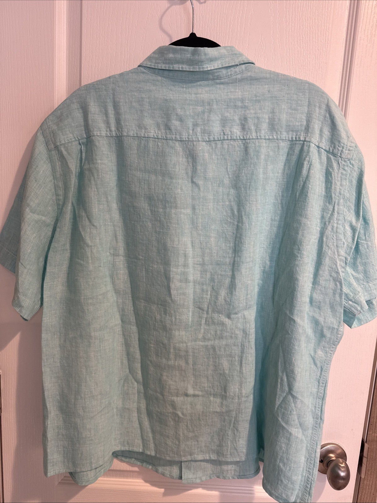 MENS BUTTON DOWN SHIRT AMAZON ESSENTIALS BLUE LIN… - image 3