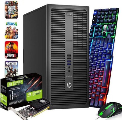 HP 800 G2 Tower Desktop i7-6700 16GB RAM 1TB SSD NVIDIA GT1030 Built-in & RGB