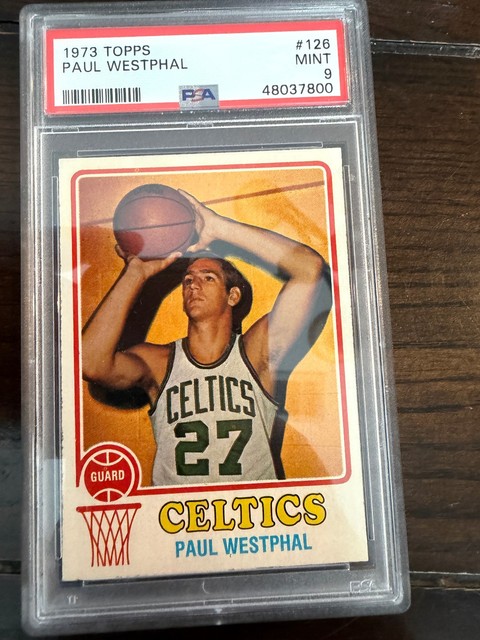 1973 Topps NBA #126 PAUL WESTPHAL (RC) (HOF)  PSA 9 MINT Bos CELTICS - CENTERED