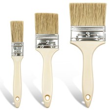 3 Pack Paint Brushes Set, White