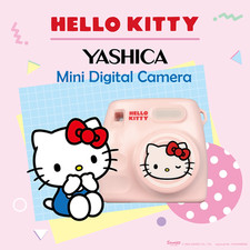 YASHICA x Hello Kitty Mini Digital Camera 1080P HD Retro Y2K Pink Sanrio NEW