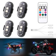 PCS Wireless LED Strobe Lights with Remote Control,8 Colors Waterproof Anti 4