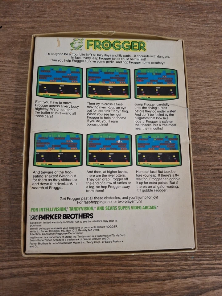 Intellivision Frogger with Box and Manual EUC - Image 2 of 4
