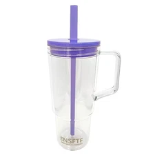 Made Of BPA-free, Double-walled, Leak-proof, Portable Cup Holder With Straw Ha